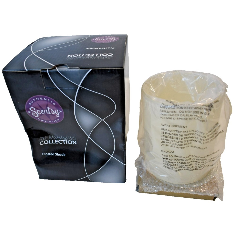Scentsy Frosted Shade Shadow Collection Wax Warmer Electric New Damaged Box